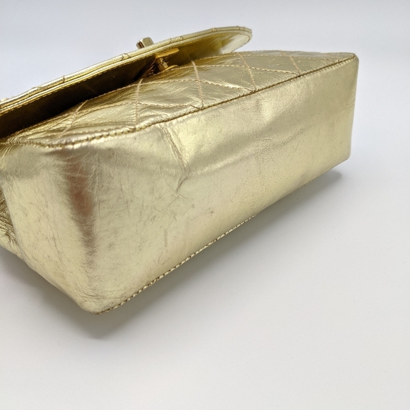 Chanel Metallic 24k Gold Chain Mini Flap Bag - Picture 5 of 14